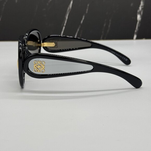 NEW LOEWE LW40132I 01C, LOEWE BLACK SILVER UNISEX SUNGLASSES LOEWE - Picture 6 of 11